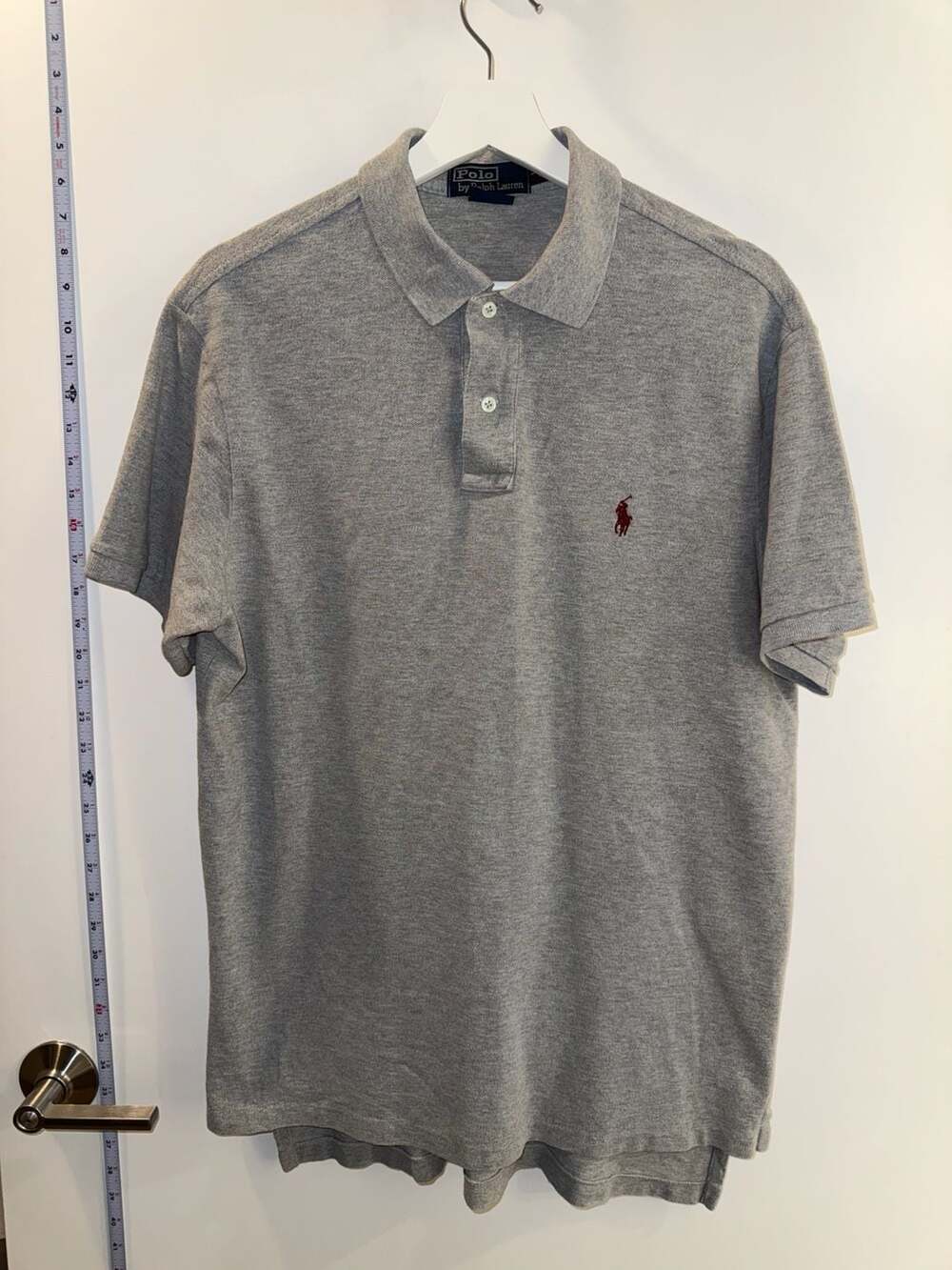 Polo by Ralph Lauren Men's Gray Cotton Polo Shirt Size L